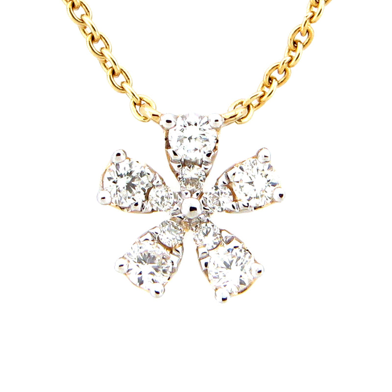 Petite Diamond Blossom Necklace