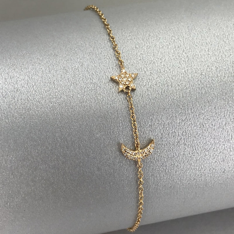 Moon and Star Bracelet