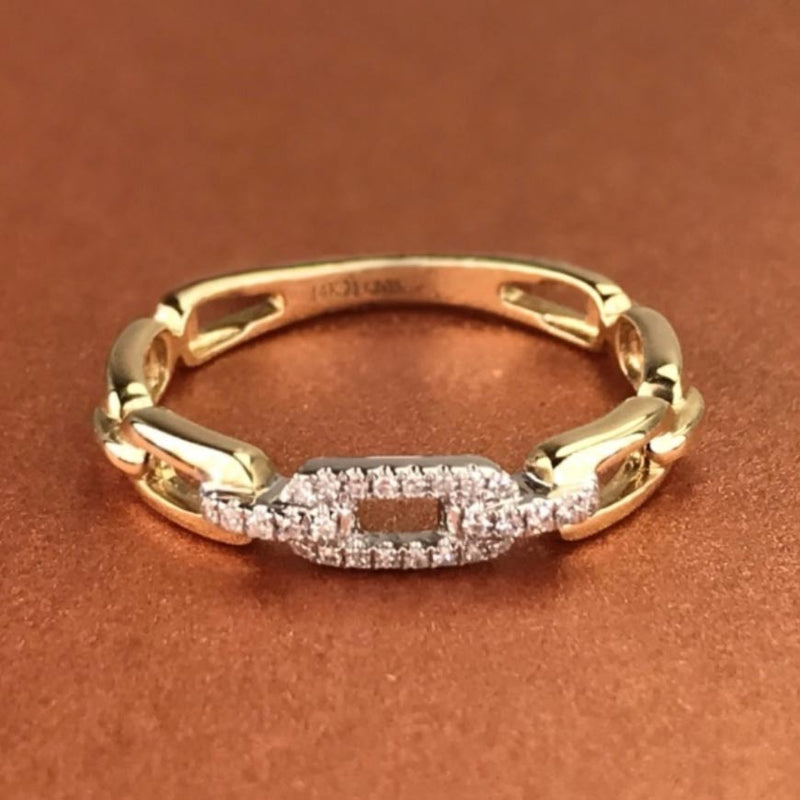 Diamond Link Ring