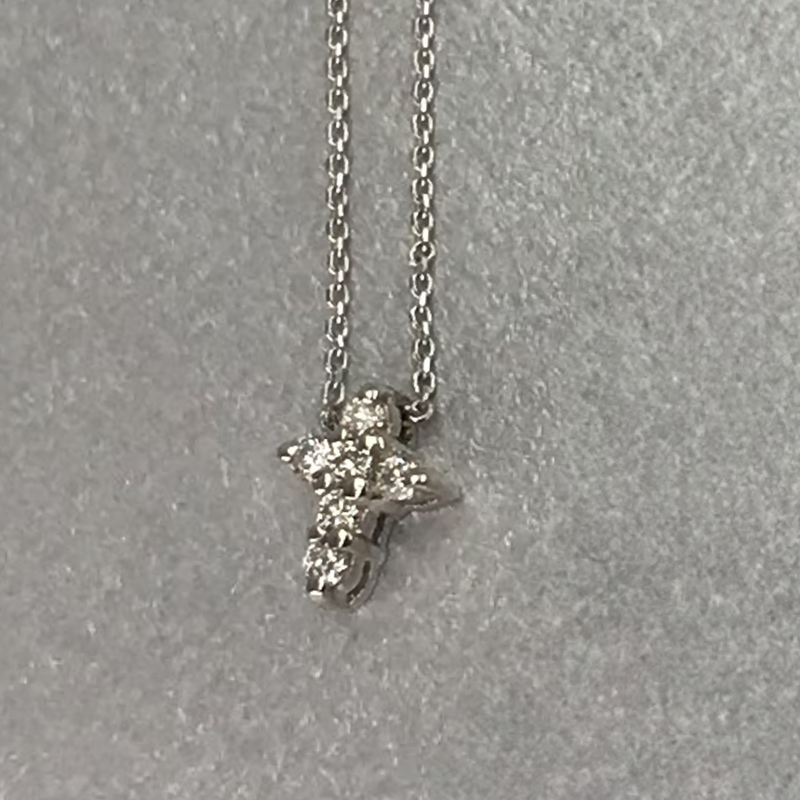 Diamond Mini Cross Necklace