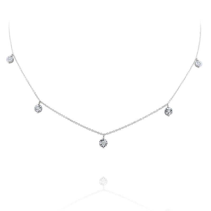 Diamond Drops Necklace