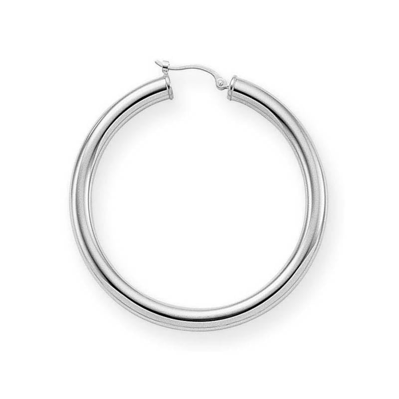 40mm Sterling Silver Hoop Earrings