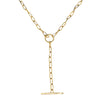 Gold Lariat with Diamonds