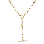 Gold Lariat with Diamonds