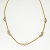 Triple Diamond Station Necklace