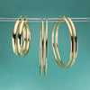 50mm Endless Gold Hoop Earrings
