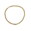 2mm Bead Bracelet with Diamonds