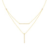 Delicate Double Bar Necklace