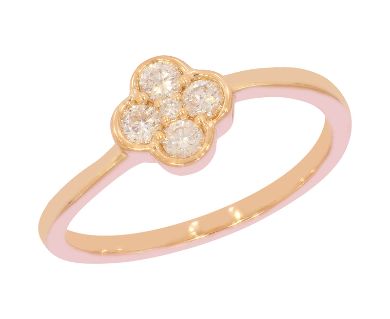 Delicate Diamond Posy Ring