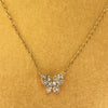 Delicate Butterfly Diamond Necklace