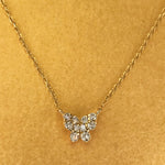Delicate Butterfly Diamond Necklace