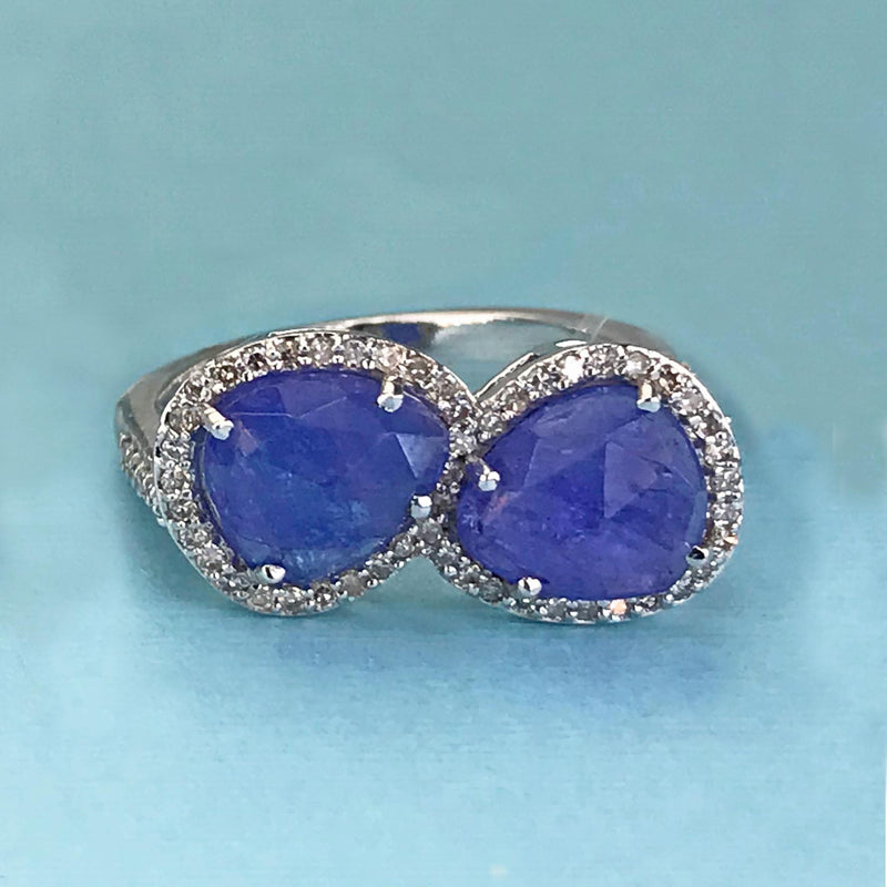 Tanzanite Double Ring