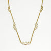Triple Diamond Station Necklace