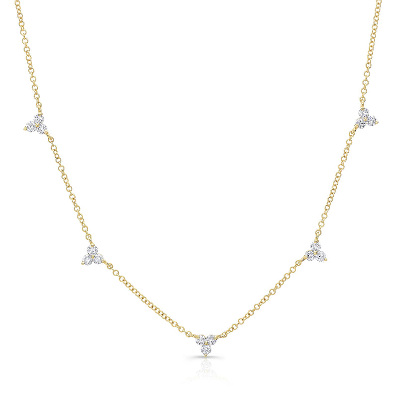 Diamond Trio Chain Necklace