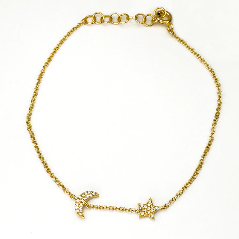 Moon and Star Bracelet